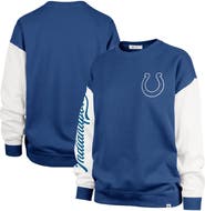 '47 Women's '47 Royal Indianapolis Colts Double Header Rise Andie Pullover Sweatshirt