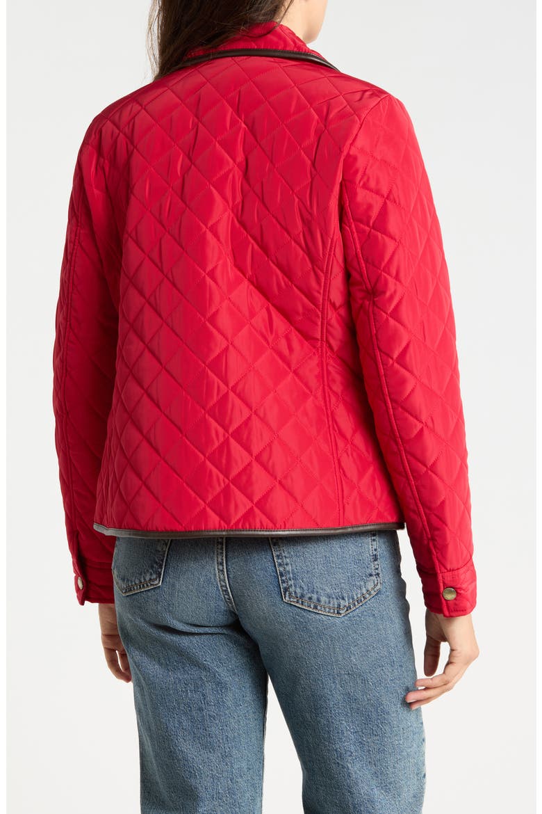 Quilted Barn Jacket, Alternate, color, RUBY RED