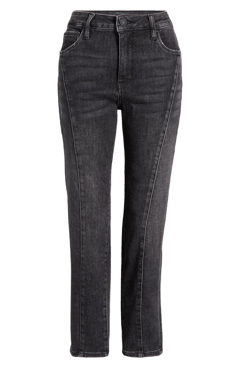 KUT from the Kloth Reese Fab Ab Seamed High Waist Ankle Slim Straight Leg Jeans, Alternate, color, 