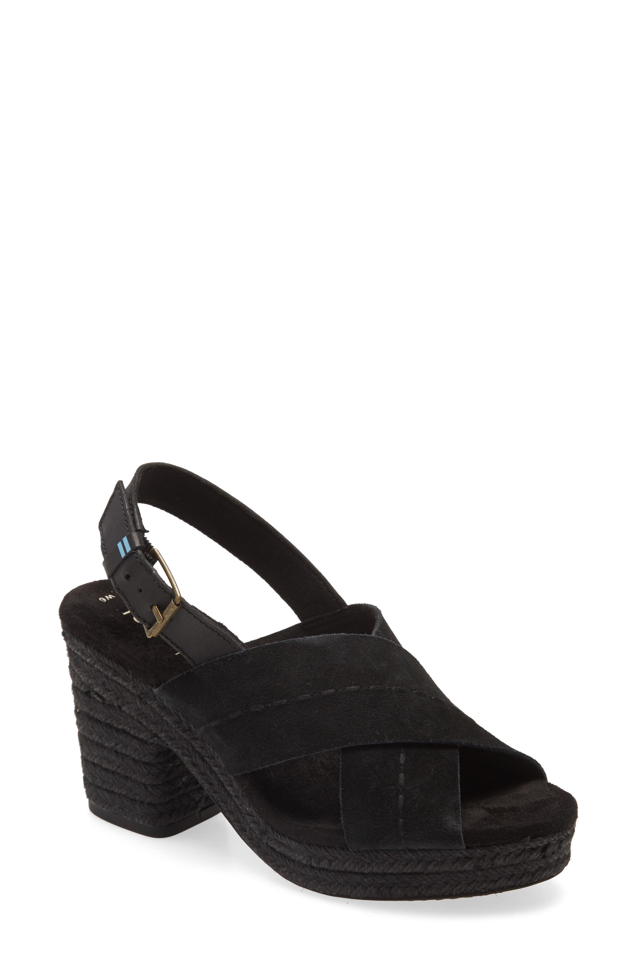 TOMS Ibiza Platform Slingback Sandal, Main, color, 