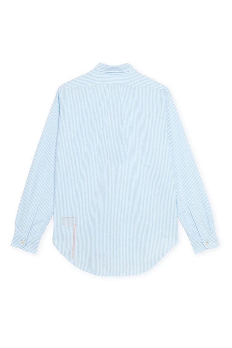 Woven Striped Patch Pocket Shirt, Alternate, color, Light Blue