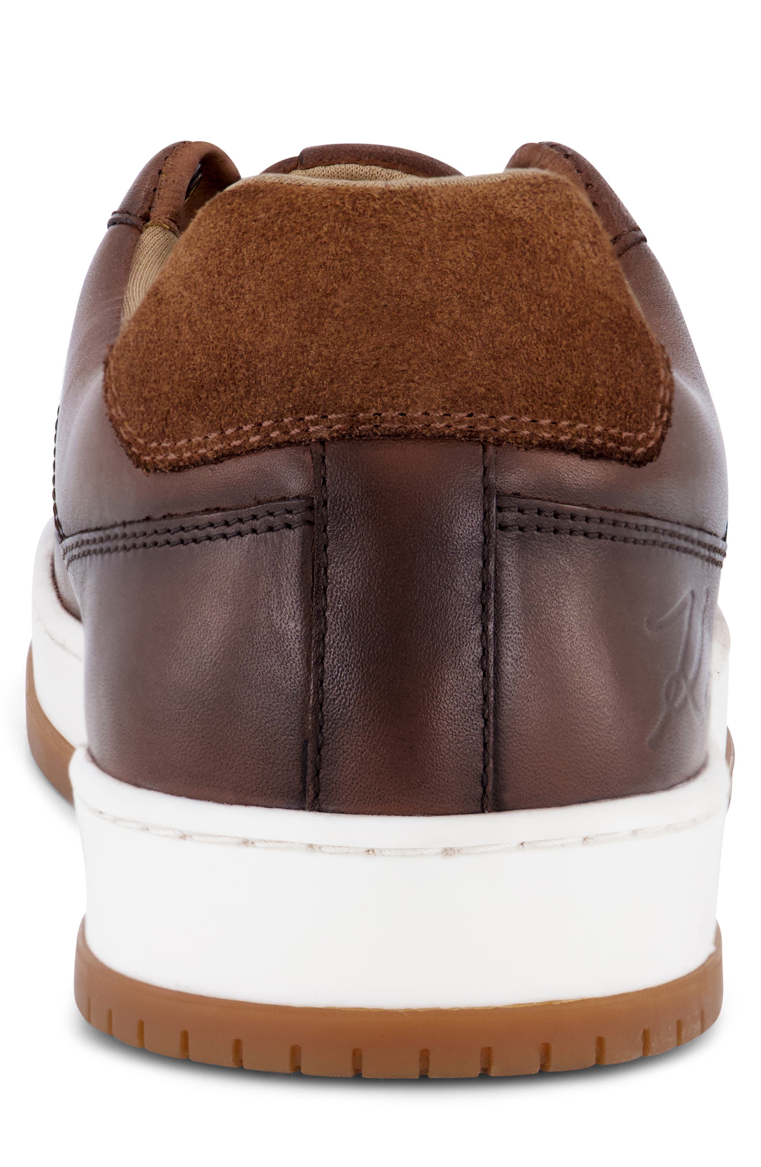 Raoul Perforated Leather Sneaker, Alternate, color, BROWN