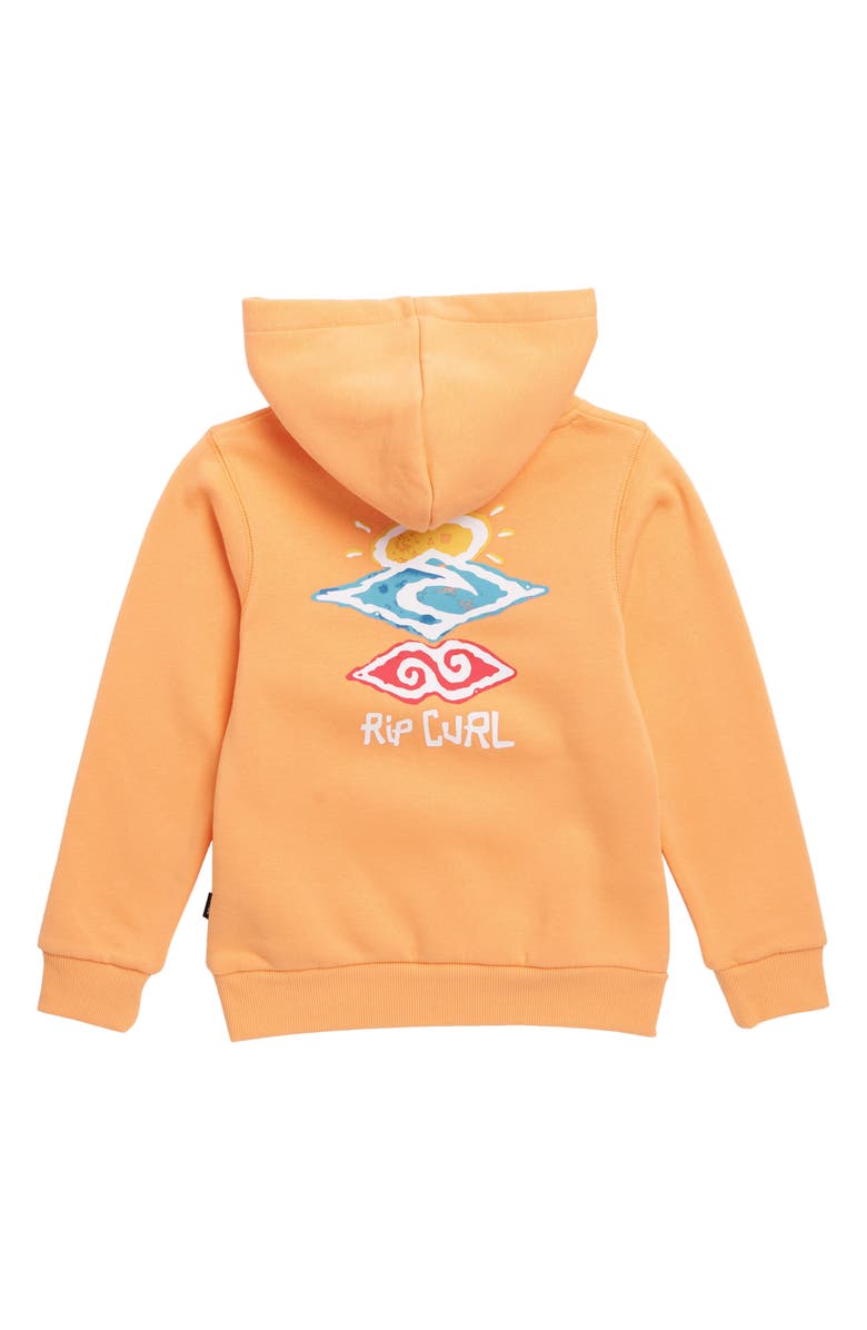 Rip Curl Kids' Icons of Shred Organic Cotton Hoodie, Alternate, color, 