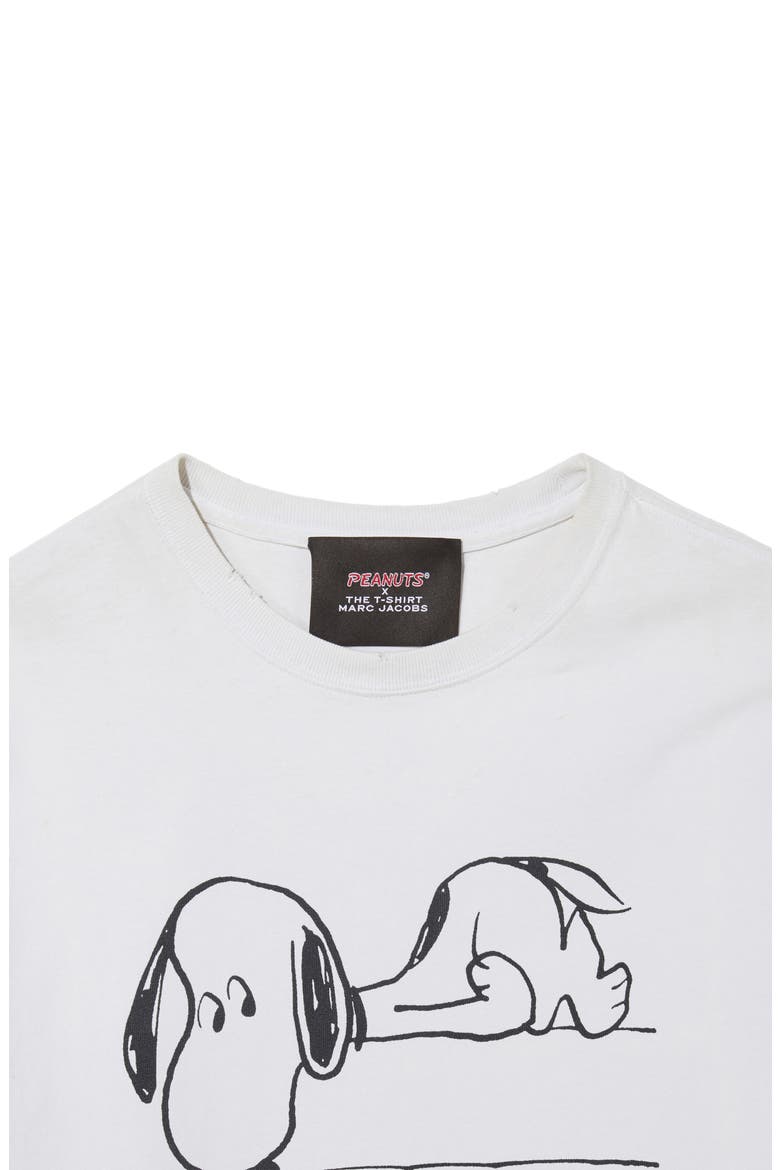 MARC JACOBS x Peanuts® Graphic Cotton Tee, Alternate, color, VINTAGE WHITE