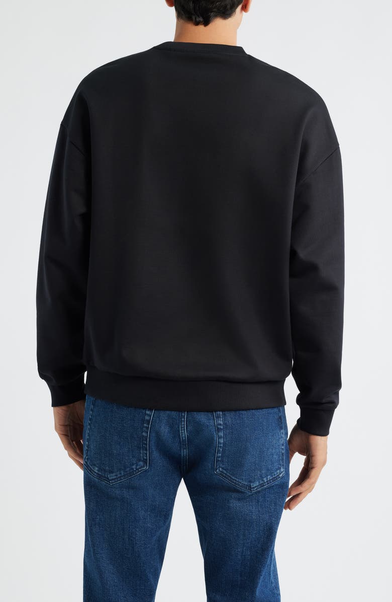 HUGO Dinex Cotton French Terry Crewneck Sweatshirt, Alternate, color, 