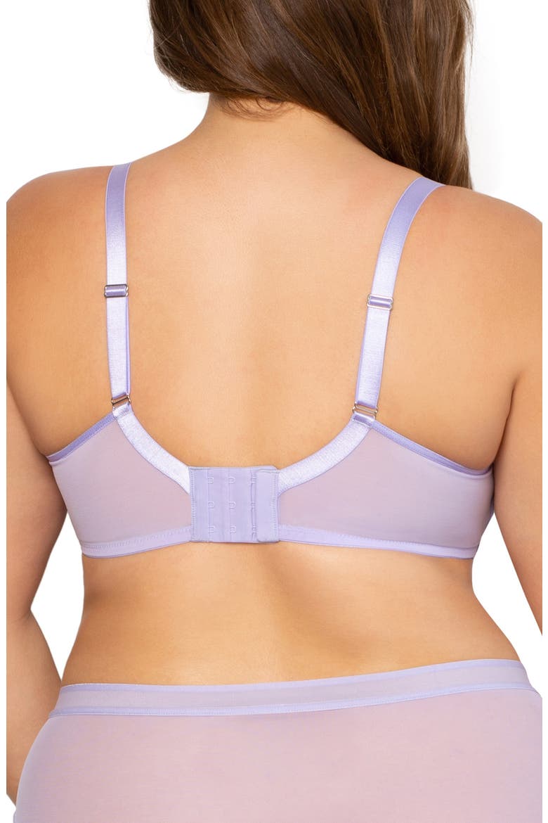 Sheer Mesh Underwire Unlined Bra, Alternate, color, LAVENDER MIST