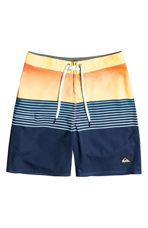 Quiksilver Kids' Surfsilk Ombré Board Shorts In Blue