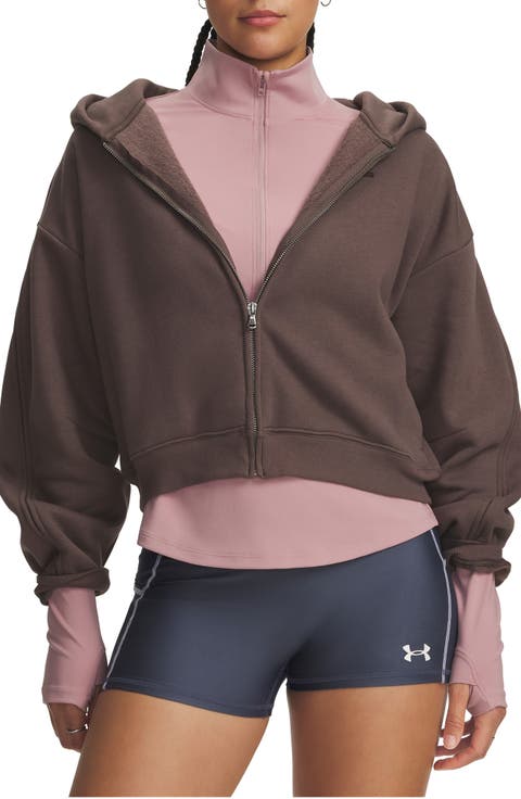 Icon Sama Cotton Blend Fleece Crop Hoodie
