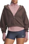 Under Armour Icon Sama Cotton Blend Fleece Crop Hoodie