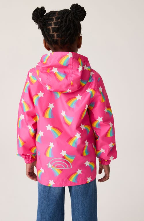 LITTLE BIRD LITTLE BIRD KIDS' RAINBOW MAC WATER RESISTANT RAINCOAT 