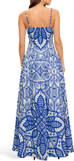 Print Cotton Maxi Sundress