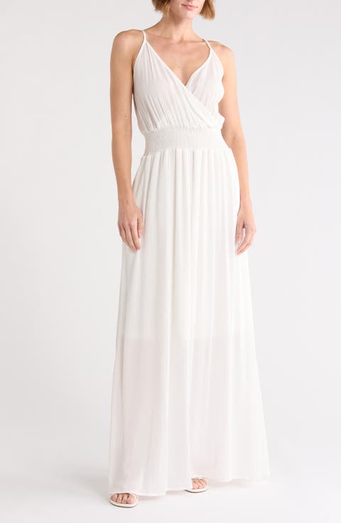 Spaghetti Strap Gauze Maxi Dress