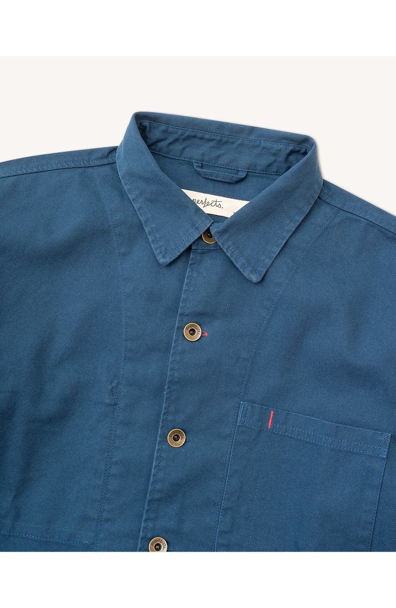 Imperfects Cunningham Organic Cotton Canvas Coat, Alternate, color, Banks Street Blue