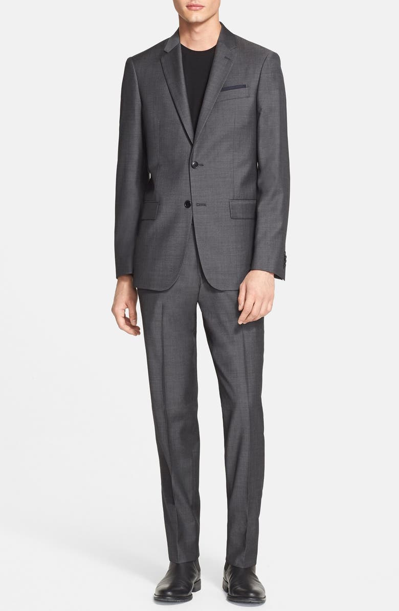 John Varvatos Star USA Trim Fit Wool Suit, Main, color, 