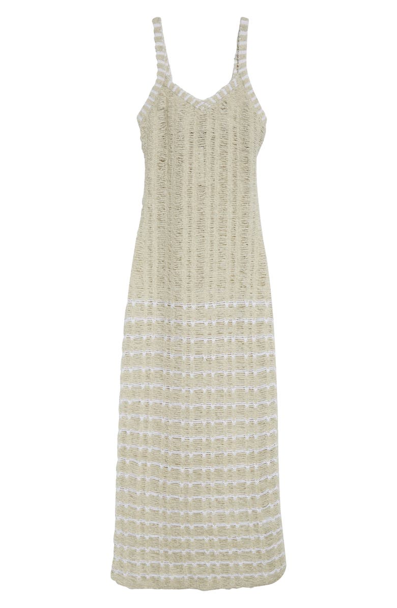 ZANKOV Libiana Stripe Openwork Sweater Dress, Alternate, color, Ice Multi