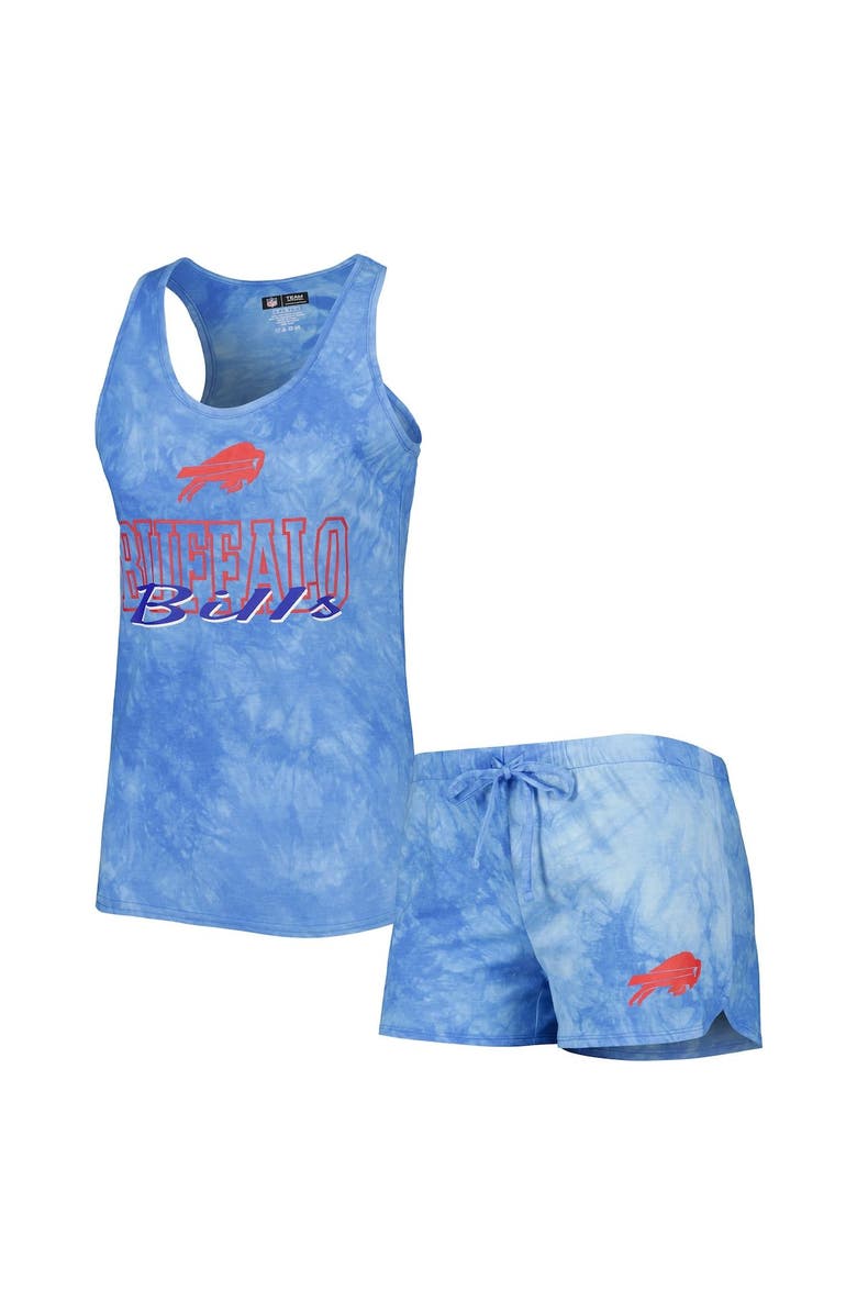 CONCEPTS SPORT Women's Concepts Sport Royal Buffalo Bills Billboard Scoop Neck Racerback Tank and Shorts Sleep Set, Main, color, 