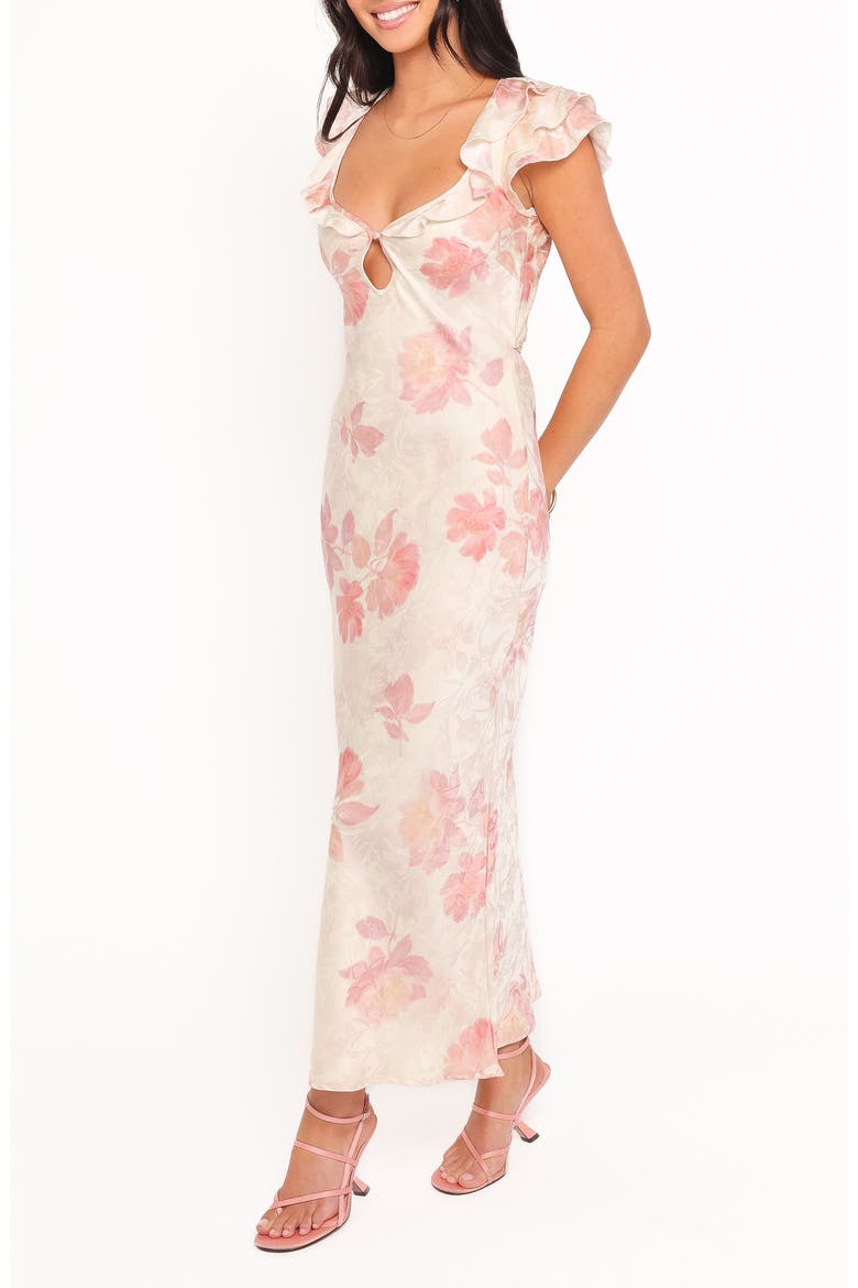 Liona Print Maxi Dress, Alternate, color, CREAM FLORAL