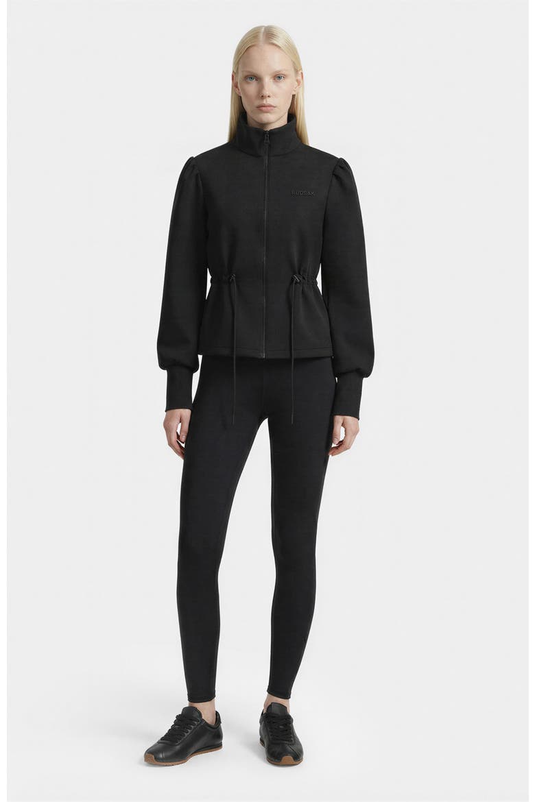 Elodie Zip-up Sweater Jacket, Alternate, color, Black