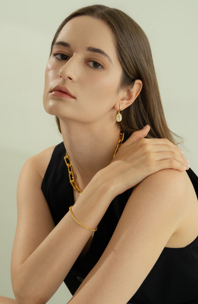 Bearfruit Jewelry Sterling Silver 18k Gold Plated Camille Earrings Holiday Gift Idea, Alternate, color, Gold