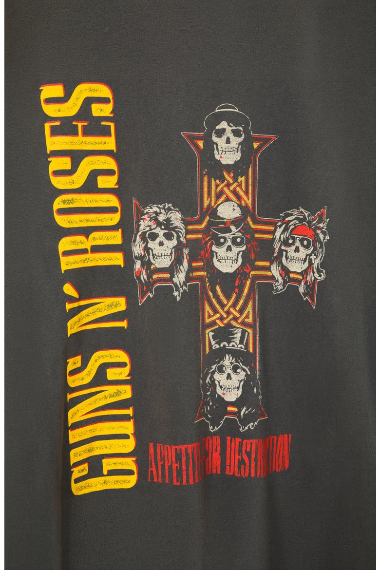 GNR Cross Cotton Graphic T-Shirt, Alternate, color, VINTAGE BLACK