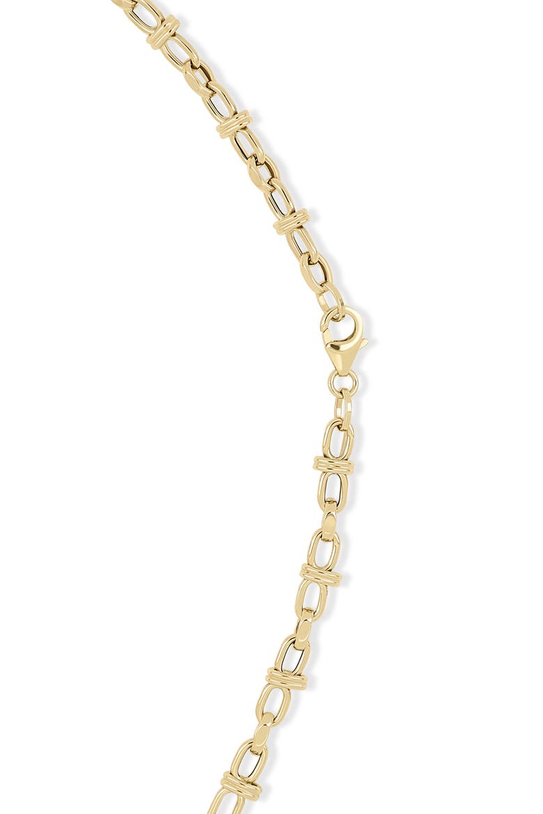 Men's 14K Gold Wrapped Link Chain Necklace, Alternate, color, 14K YELLOW GOLD