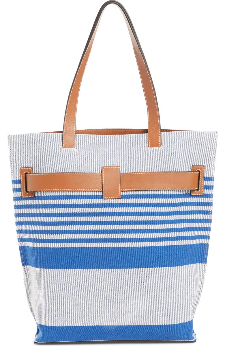 Loewe Stripe Twill Tote Bag, Alternate, color,