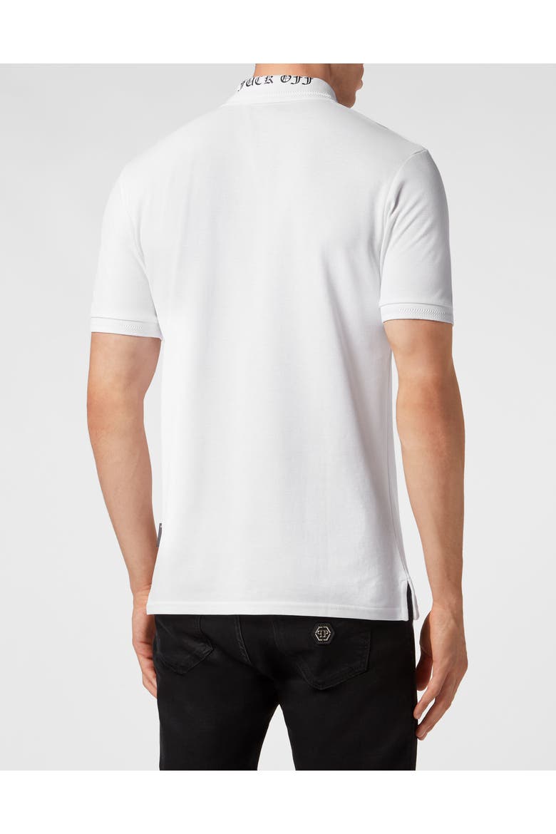 Polo Shirt Ss Skull&Amp;Bones Men, Alternate, color, white