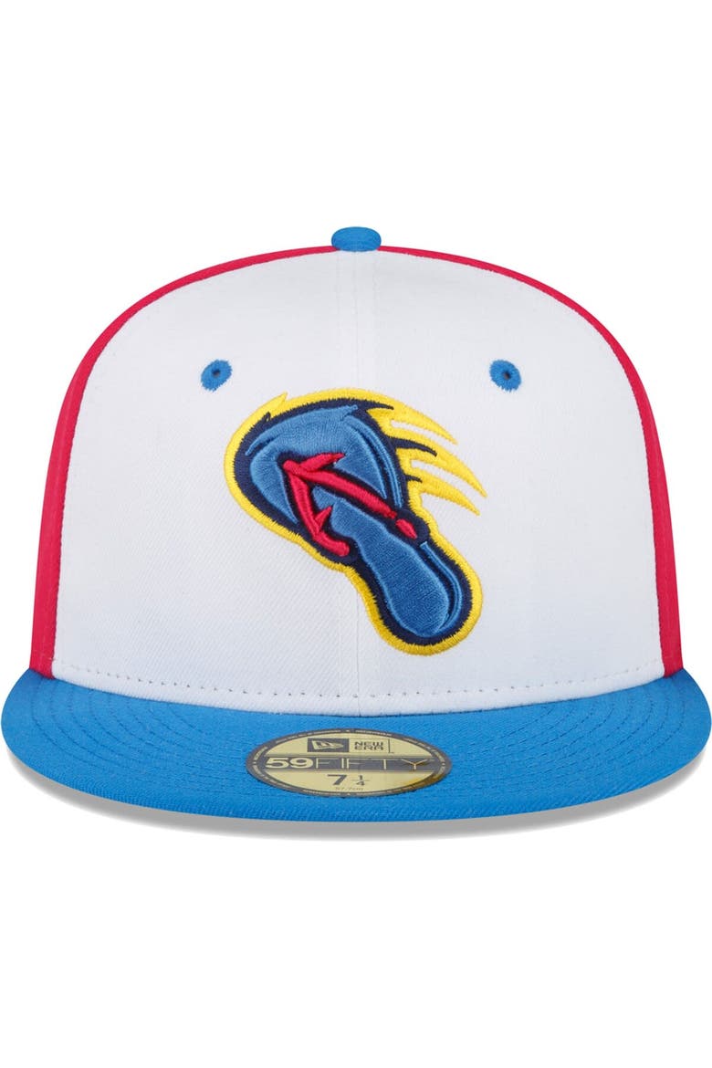 Men's New Era White/Blue San Antonio Missions Copa De La Diversion 59FIFTY Fitted Hat, Alternate, color, White