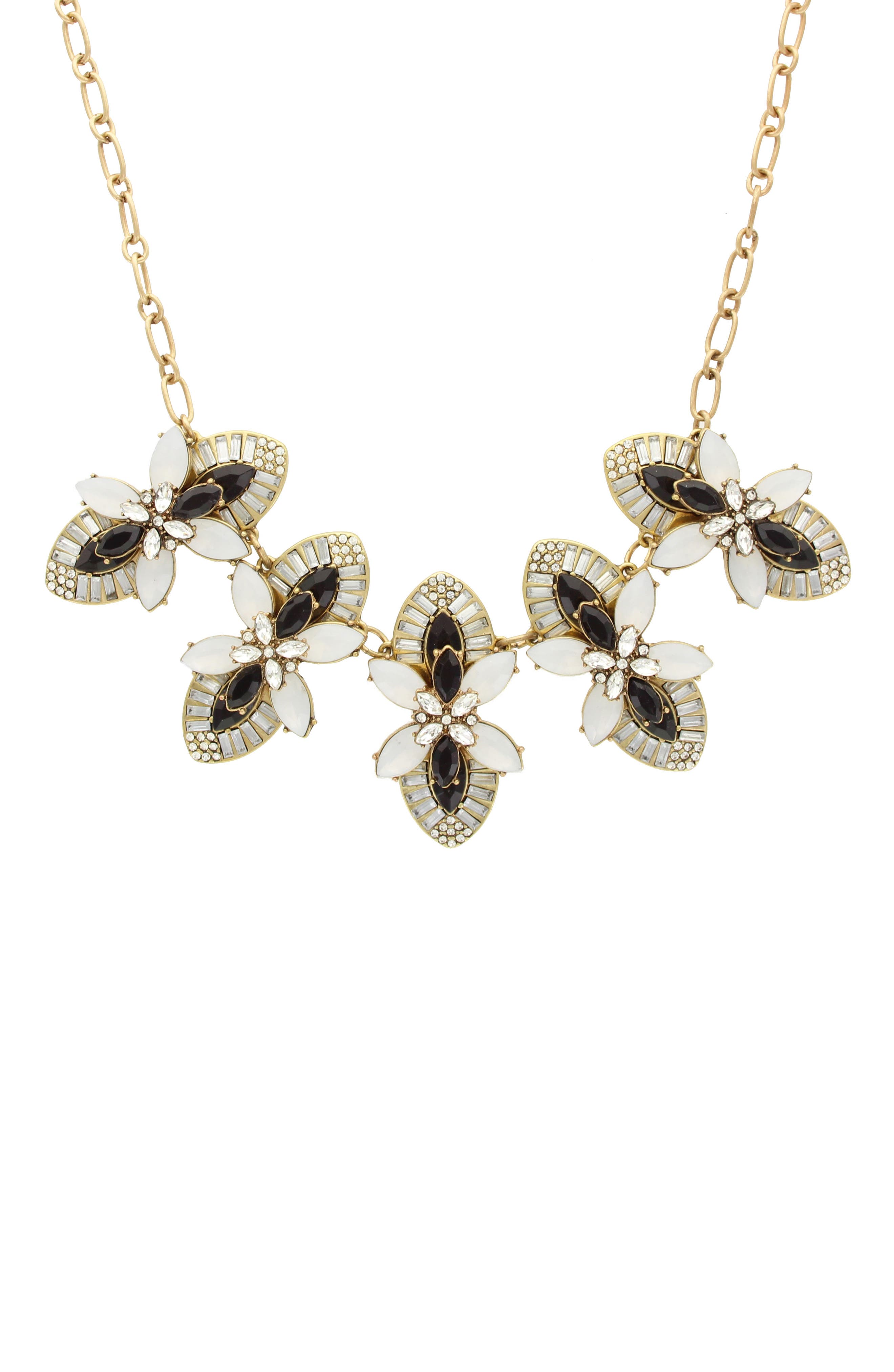 OLIVIA WELLES Eila Deco Bib Necklace