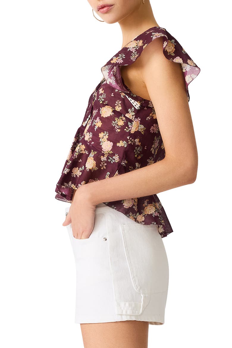 Leyla Cotton Voile Top, Alternate, color, PORT