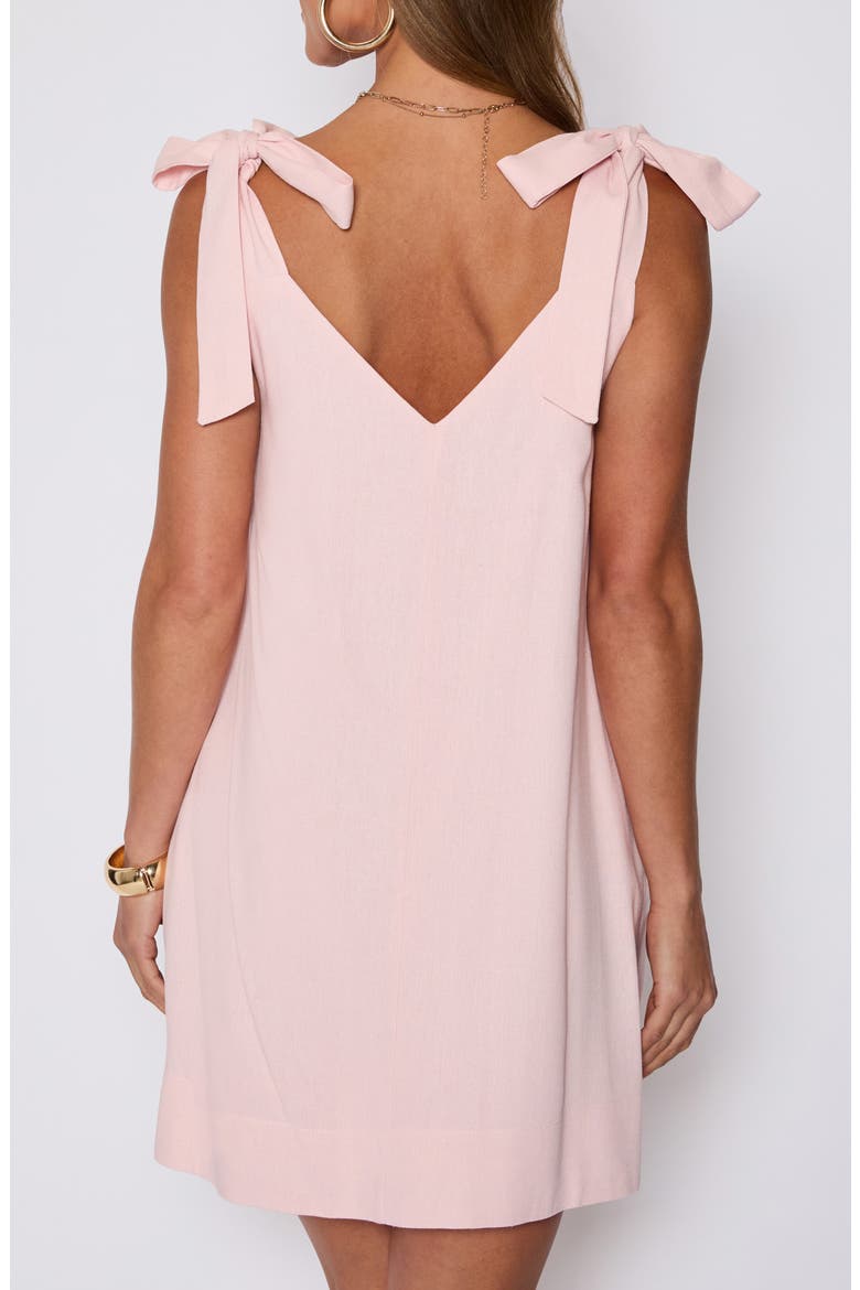 Tara Tie Shoulder Minidress (Nordstrom Exclusive), Alternate, color, BLUSH