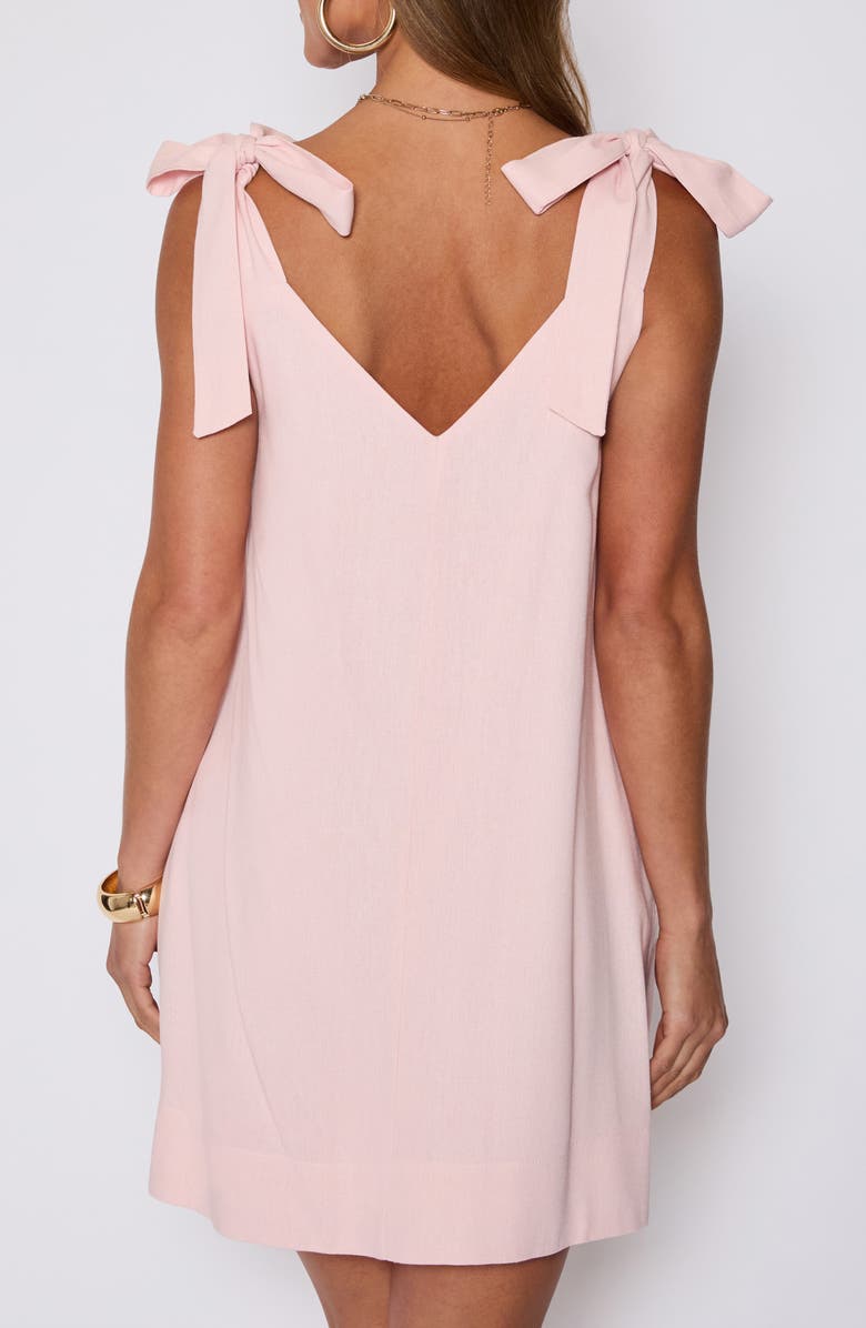 VICI Collection Tara Tie Shoulder Minidress, Alternate, color, Blush
