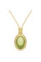  Peridot,Yellow Gold