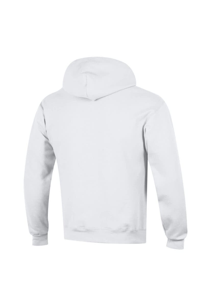 Champion Men's Champion White Michigan Wolverines Arched Logo Fleece Pullover Hoodie, Alternate, color, White