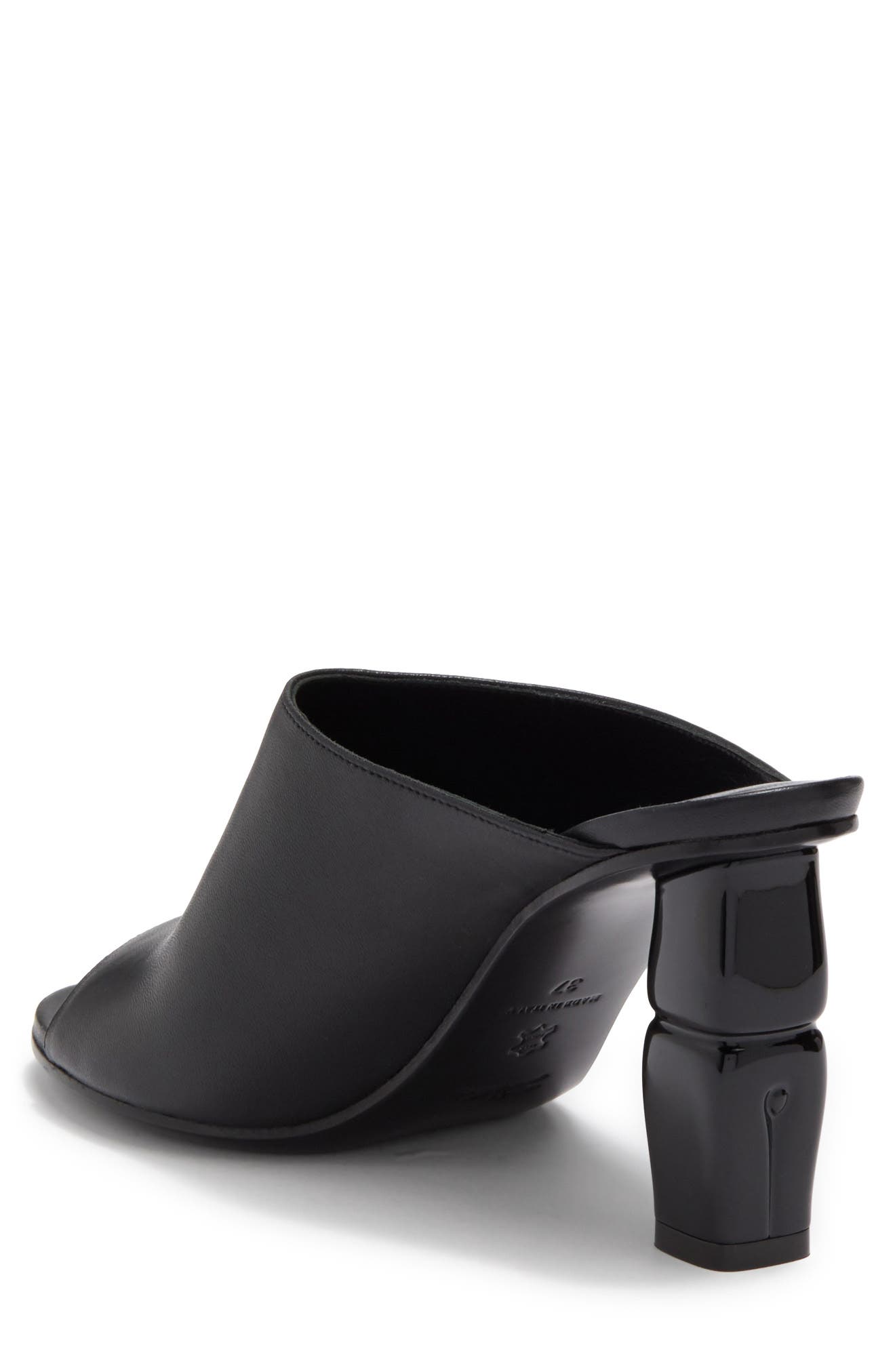 Longchamp Leather Mule Sandal, Alternate, color, 