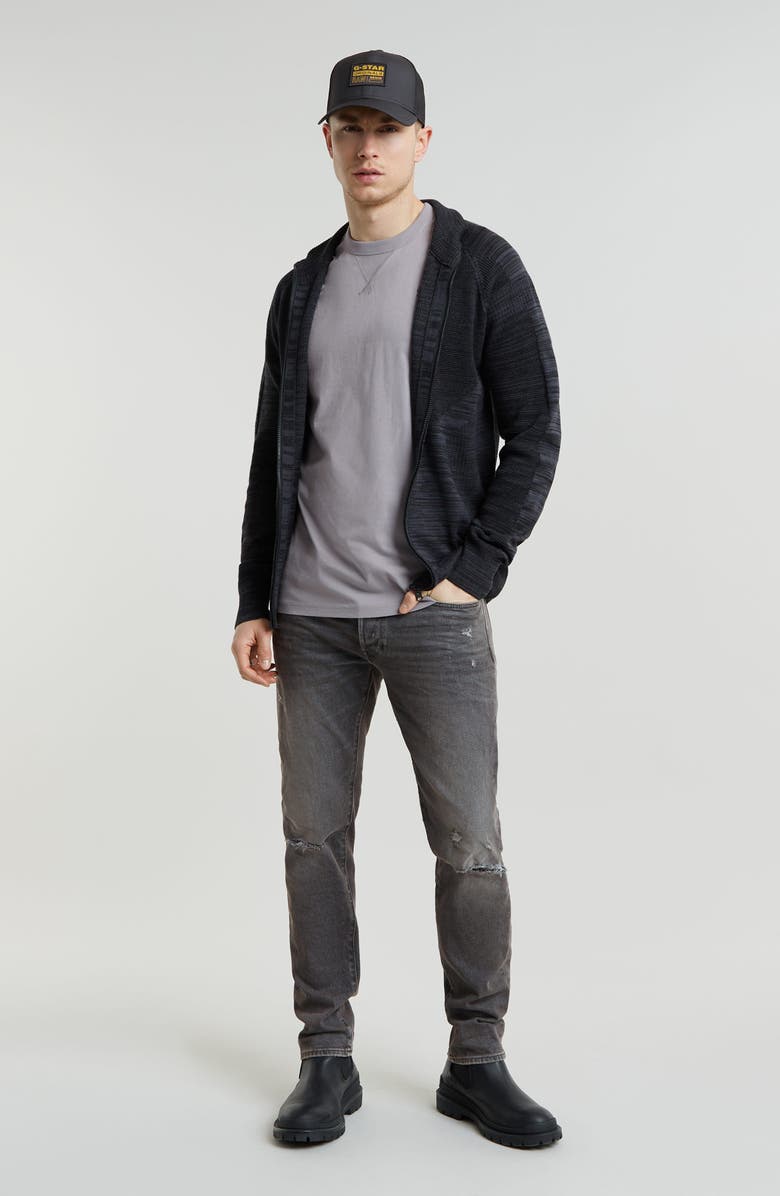 G-STAR 3301 Ripped Slim Fit Jeans, Alternate, color, 