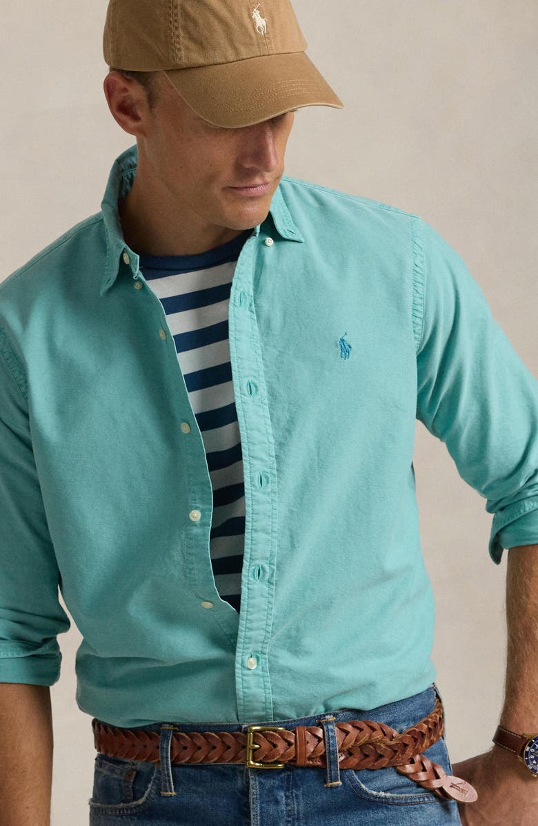 Polo Ralph Lauren Classic Fit Cotton Oxford Button-Down Shirt, Alternate, color, 