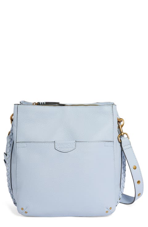 Luca Triple Pocket Leather Crossbody Bag