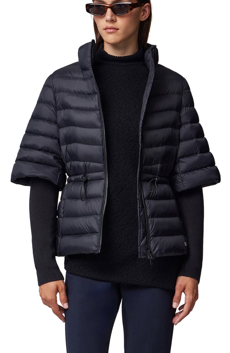 Soia & Kyo Skye Water Repellent Mixed Media Down Puffer Coat, Alternate, color, 