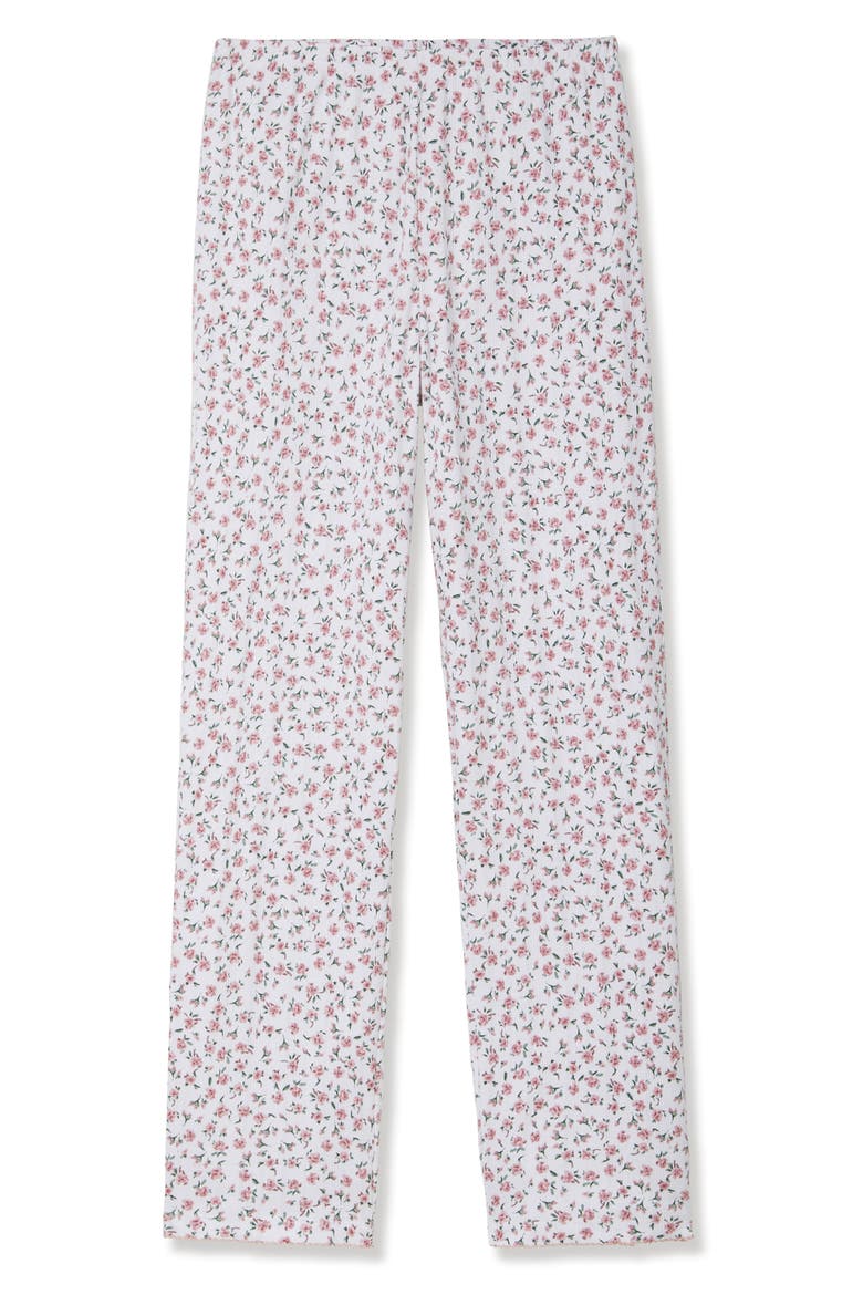 Pima Cotton Pointelle Pants, Alternate, color, PINK