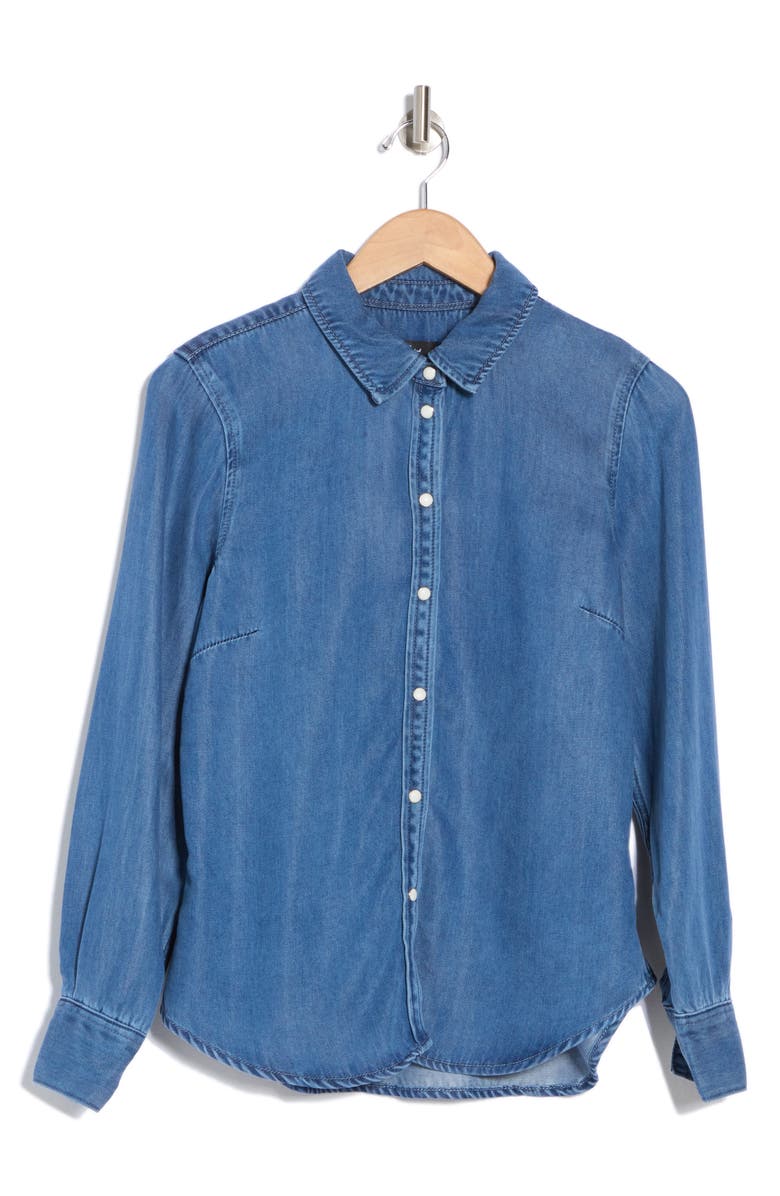 7 For All Mankind Chambray Shirt, Alternate, color, 