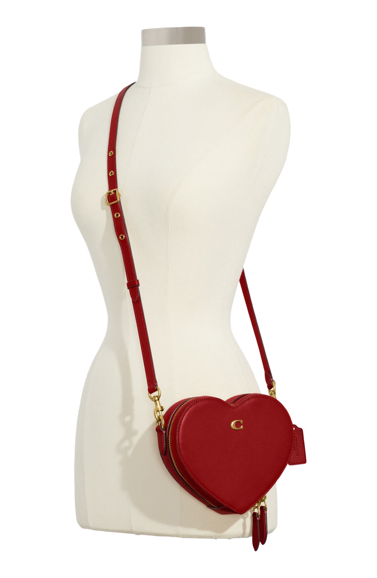 COACH Glove Tanned Leather Heart Crossbody Bag, Alternate, color, 