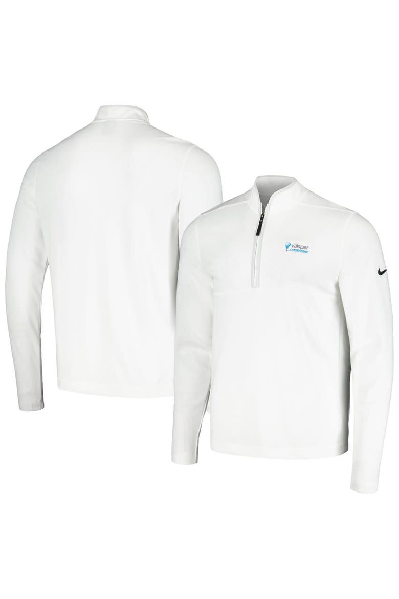 Men's Nike White Valspar Championship Victory Performance Half-Zip Top, Main, color, White