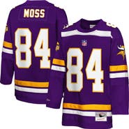 Mitchell & Ness Youth Mitchell & Ness Randy Moss Purple Minnesota Vikings Hockey Fashion Jersey
