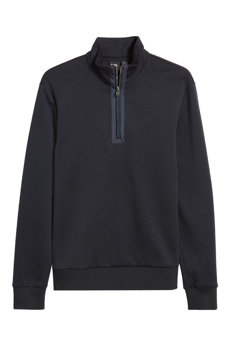 Sidney Quarter Zip Pullover, Alternate, color, DARK BLUE