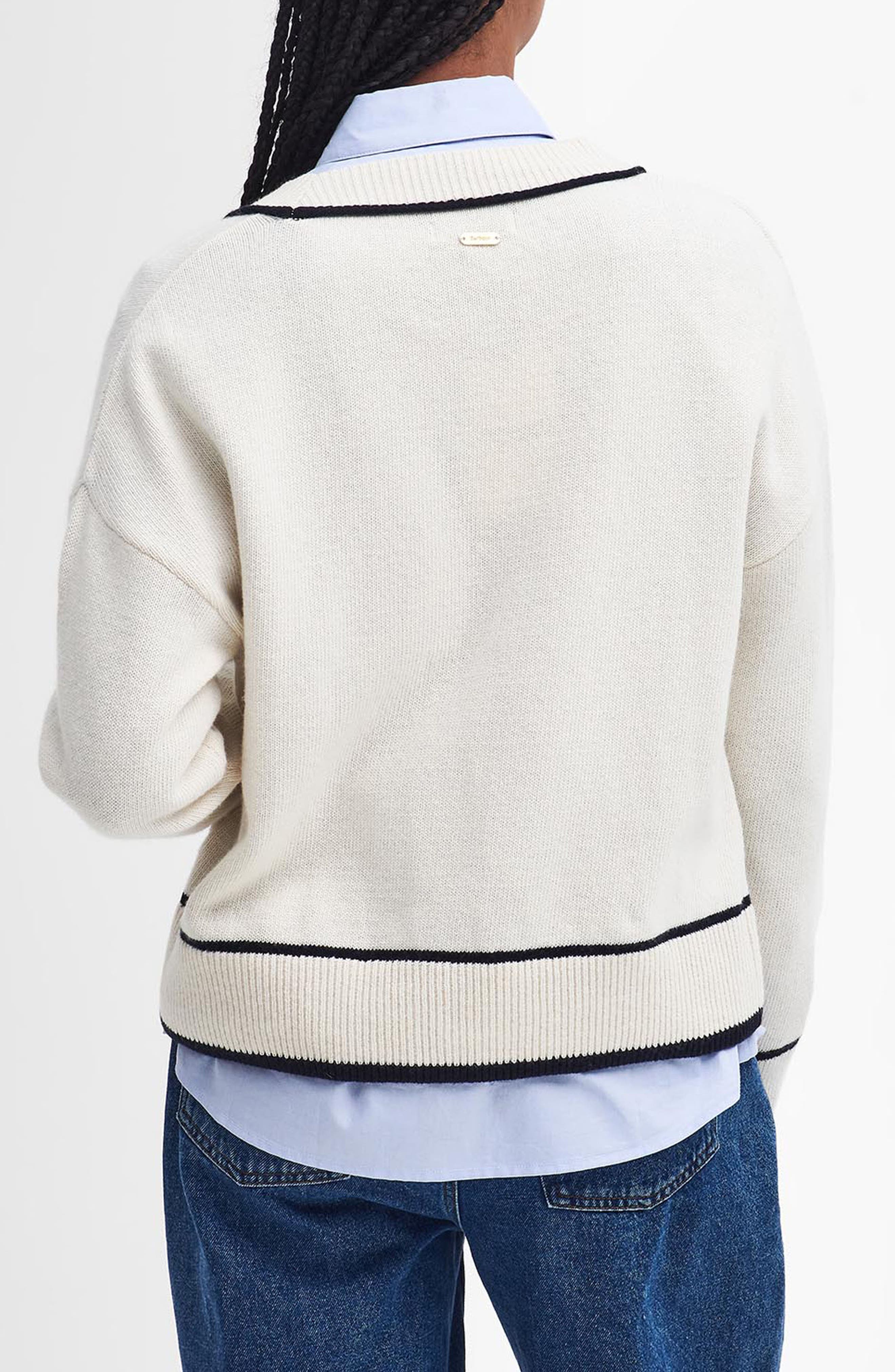 Claudia Wool & Cotton Cardigan - image 2