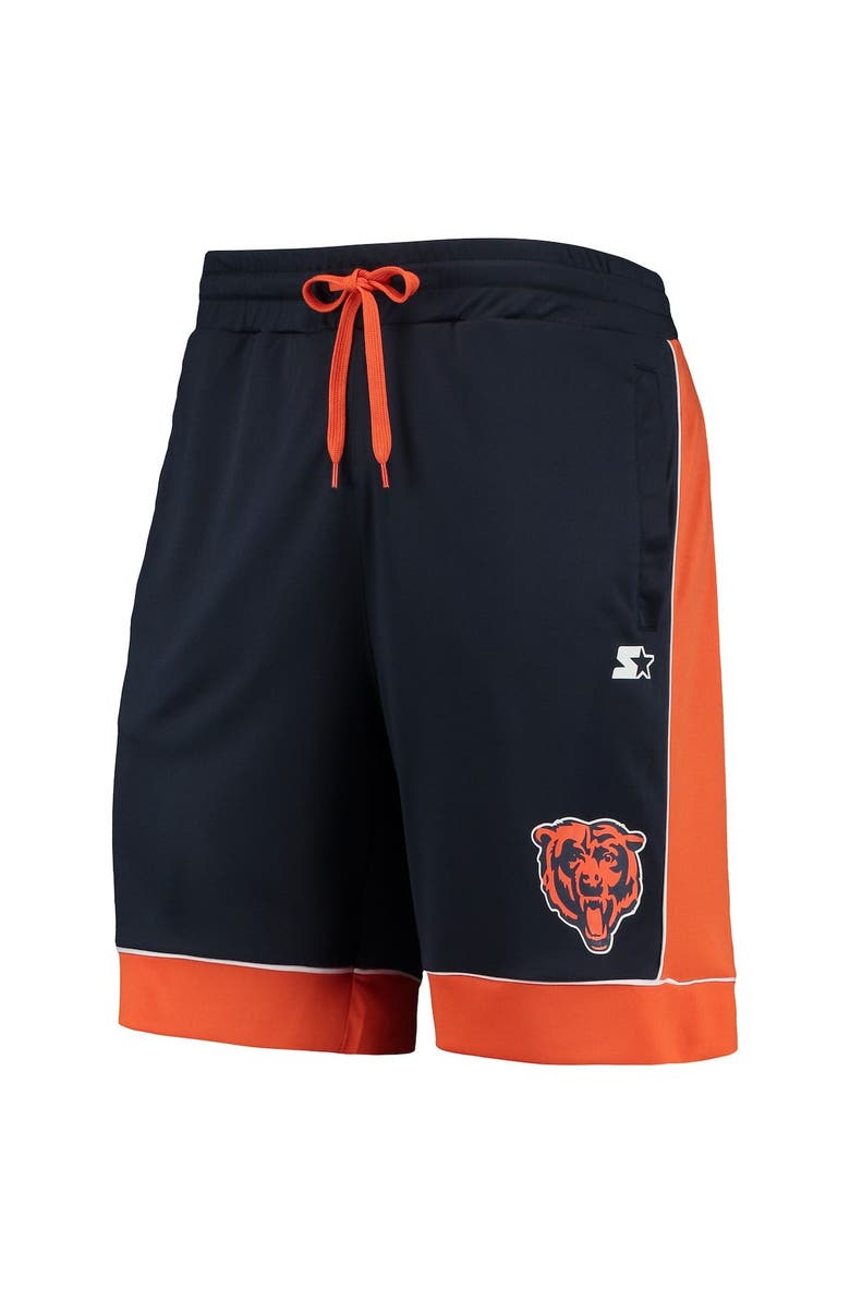 STARTER Men's Starter Navy/Orange Chicago Bears Fan Favorite Fashion Shorts, Alternate, color, Navy