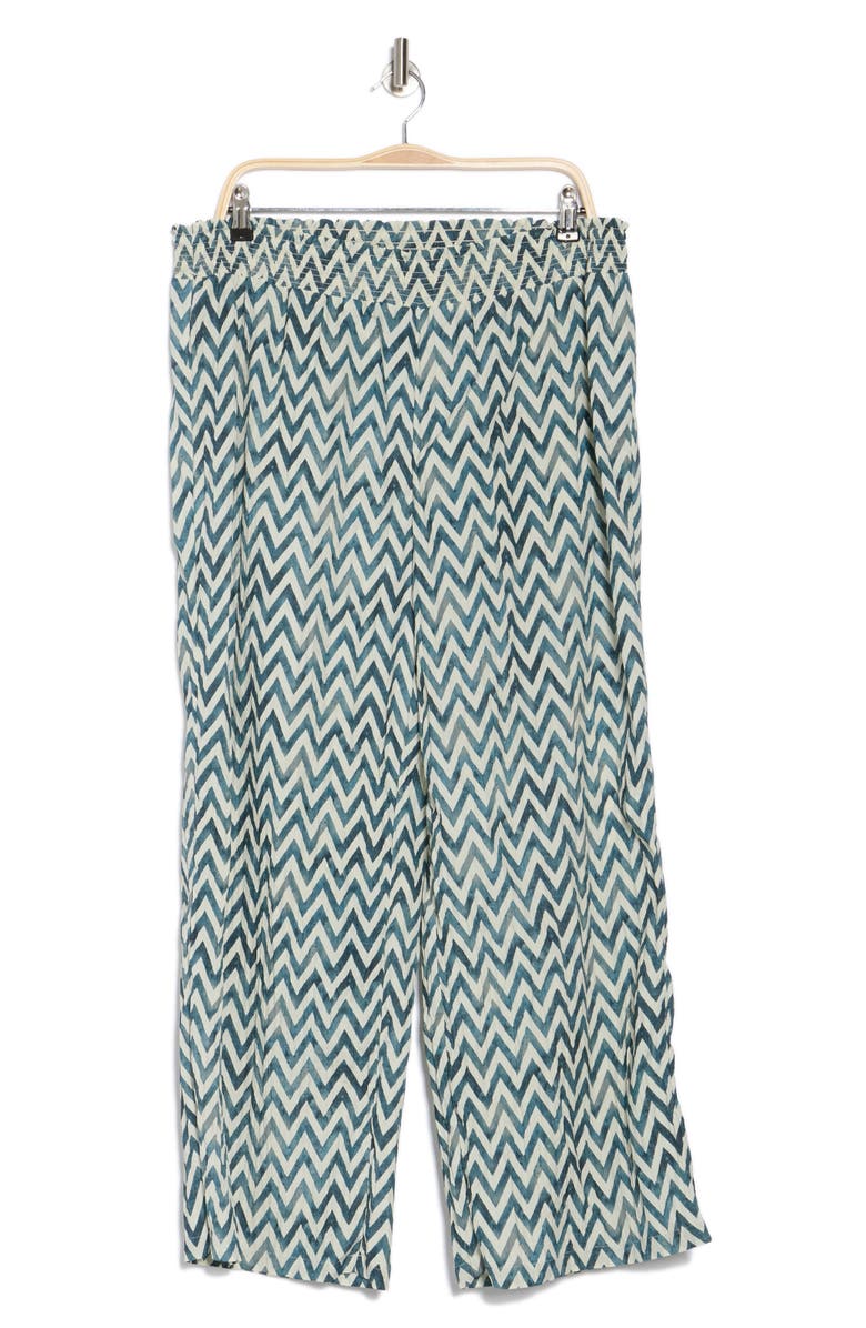 DR2 by Daniel Rainn Smocked Pull-On Pants, Alternate, color, Inkwell