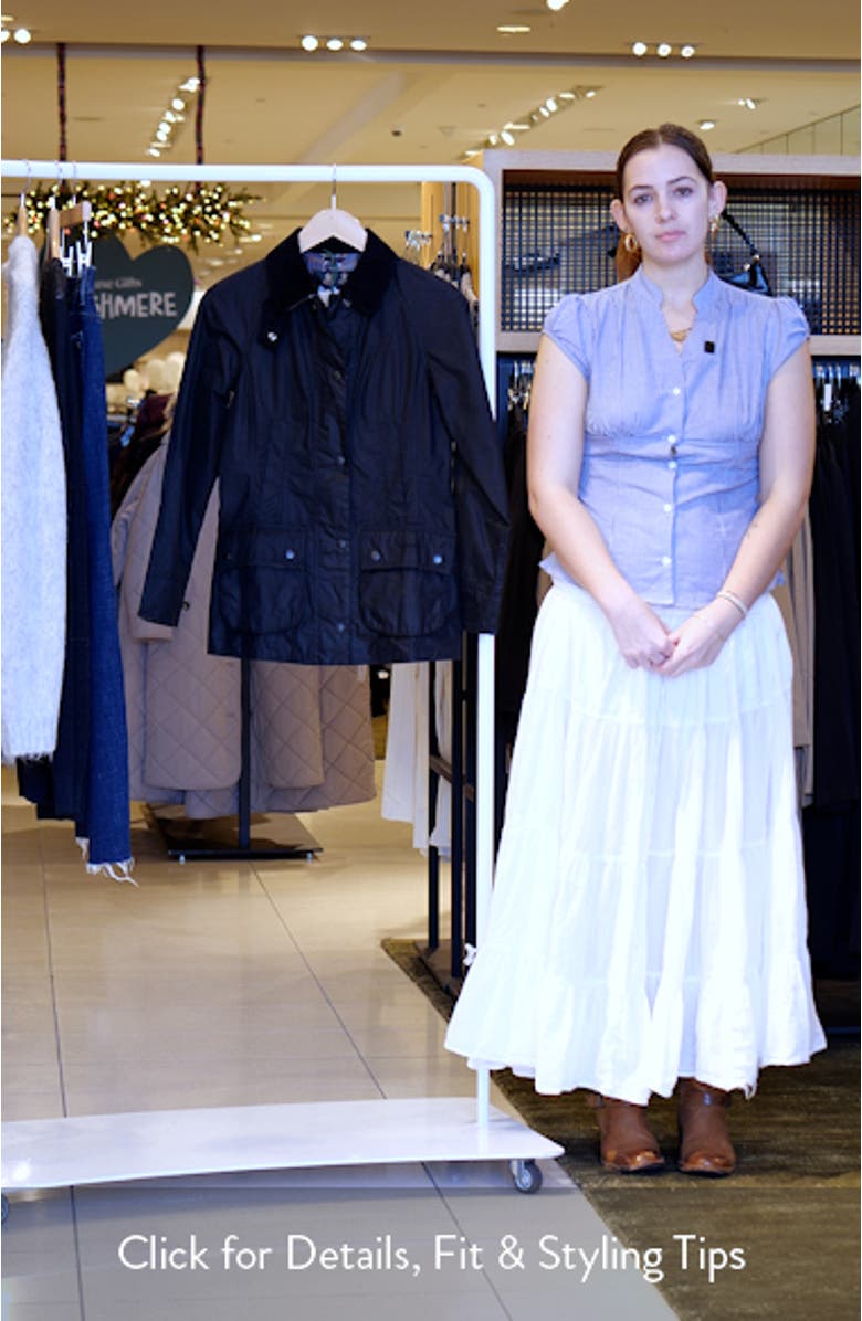 Beadnell Water Resistant Waxed Cotton Jacket, sales video thumbnail