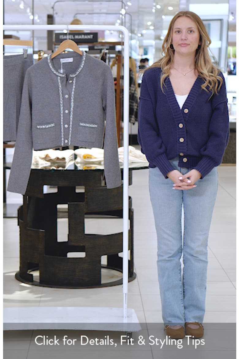Lumi Embellished Cardigan & Pleated Miniskirt Set video